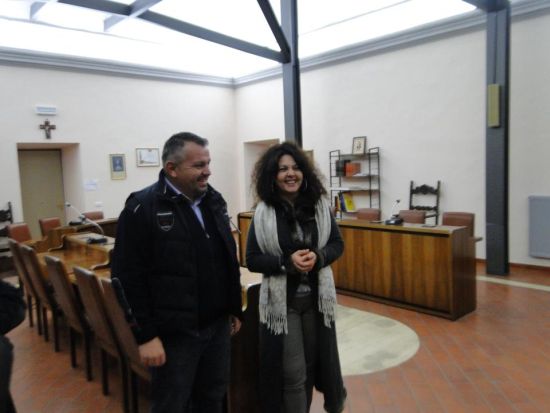 Primarul Ovidiu Nemes (Sighet) si primarul Nadia Moretti (Lugnano in Teverina)