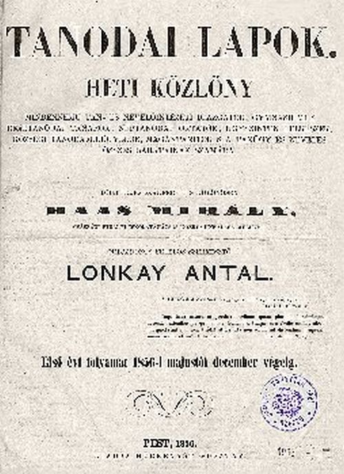 Revista pedagogie Lonkay Antal