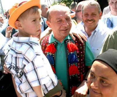 Basescu la Tanjaua de pe Mara Foto: Sorin Hotea